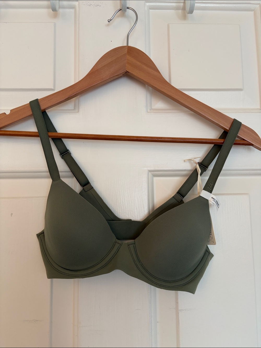 NWT Aerie SMOOTHEZ Full Coverage Bra 30B Green